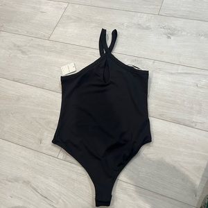 Free people black bodysuit size S